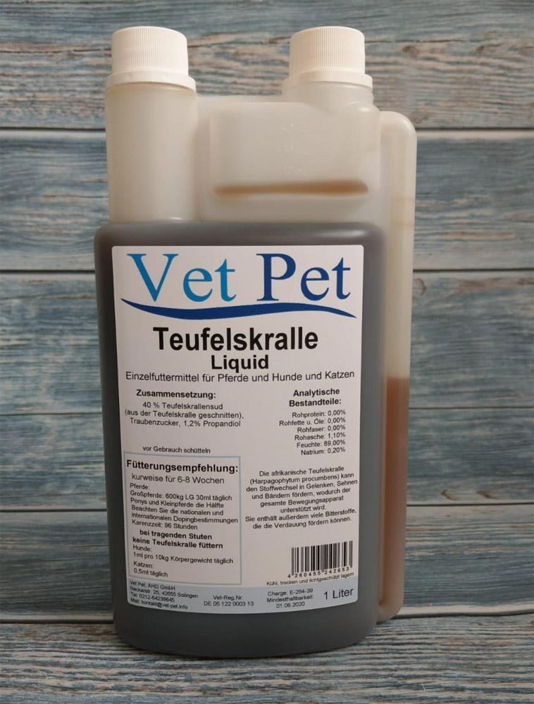 Teufelskralle flüssig für Pferde und Hunde günstig online kaufen
