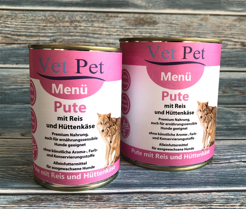 Vet Pet Pute mit Reis und Hüttenkäse