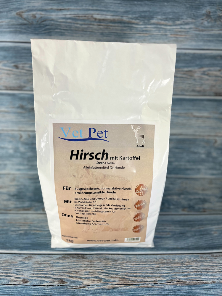 Hirsch mit Kartoffel